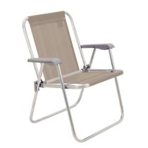 Cadeira de Praia Tramontina Samoa Alta Camurça em Alumínio