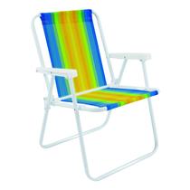 Cadeira de Praia Varanda Piscina Alta de Aço 110 kg Amarelo