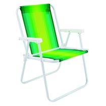 Cadeira de Praia Varanda Piscina Alta de Aço 110 kg Verde