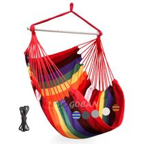 Cadeira de rede GOCAN Large Swing 110x150cm Carga 150kg vermelha Cadeira de rede GOCAN Large Swing 110x150cm Carga 150kg vermelha