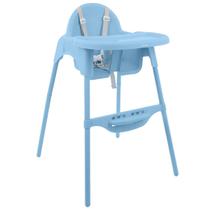 Cadeira de refeição infantil 2 alturas macaron voyage azul