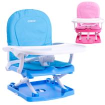 Cadeira de Refeição Portátil Cosco Pop Alimentação para Crianças até 15kg - Cor Azul Rosa