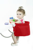 Cadeira De Refeicao Suspensa Vermelha Sapeca Kids Para Bebes