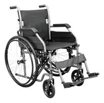 Cadeira De Rodas 125kg Resistente Acolchoado Assento 46cm