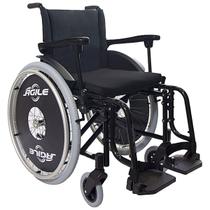 Cadeira de Rodas Agile Fat Jaguaribe Preta 50cm