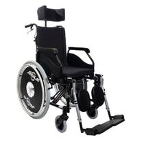 Cadeira de Rodas Ágile Reclinável Jaguaribe - Preta - Tamanho 40cm