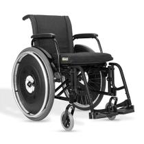 Cadeira de Rodas Alumínio AVD 120kg - 44x45x45cm - Preta Cadeira de Rodas Alumínio AVD 120kg - 44x45x45cm - Preta