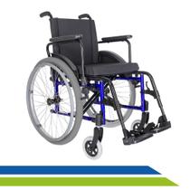 Cadeira de Rodas Alumínio Dobrável em X com Pneu Antifuro até 120KG-MA3SLIM - Ortomobil