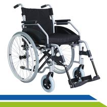 Cadeira de Rodas Alumínio Leve Resistente até 150 kg Idoso Reabilitação PósOperatório Fratura