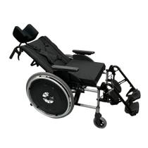 Cadeira de Rodas Alumínio Reclinável MA3R 44cm Prata brilhante - Ortomobil