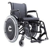 Cadeira de rodas avd alumínio 44 cm preta - ortobras
