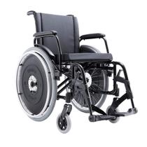 Cadeira de rodas avd alumínio preta (38 ao 50 cm) - ortobras