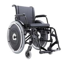 Cadeira de rodas avd alumínio preta ortobras assento 38 ao 50 cm Cadeira de rodas avd alumínio preta ortobras assento 38 ao 50 cm