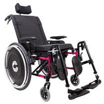 Cadeira de Rodas AVD Alumínio Reclinável 40Cm Rosa Pink Ortobras