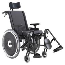 Cadeira de Rodas AVD Alumínio Reclinável 44cm Preta - Ortobras