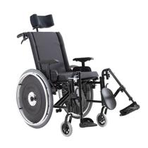Cadeira de rodas avd reclinável preta assento 38 ao 50 cm - ortobras