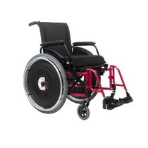 Cadeira de Rodas AVD Vermelho Perolizado Alumínio Pés Fixos Ortobras Cadeira de Rodas AVD Vermelho Perolizado Alumínio Pés Fixos Ortobras