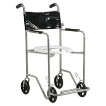 Cadeira de rodas banho pop ri higiênica 80kg jaguaribe