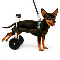 Cadeira De Rodas Cachorro Tamanho Micro Carrinho Regulável Patas Traseiras Pet Best Soluções