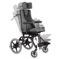 Cadeira de rodas Carrinho postural Tilt TP Reclino 90o Ortomobil L30 x P30 x A35cm preto