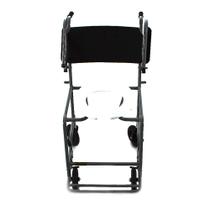 Cadeira de Rodas CDS Banho Modelo 201 Escam Banho e Sanitário Escamoteável Adulto, com Assento Anatômico Removível, Fixa, Freios Bilaterais, Pneus Mac