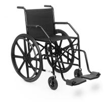 Cadeira De Rodas Cds101 Nylon Preta Dobrável Pneu Antifuro Cor Preto - CDS CADEIRAS DE RODAS