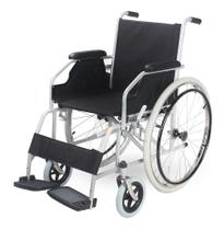 Cadeira de Rodas Compacta em Aço Carbono até 100 Kg D100 Dellamed Cor Preto Cadeira de Rodas Compacta em Aço Carbono até 100 Kg D100 Dellamed Cor Preto