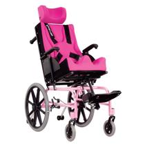 Cadeira de Rodas Conforma Tilt Reclinável 38CM Rosa Pink Rt