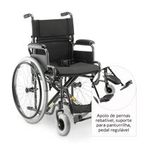 Cadeira De Rodas D400 Dobrável T44 Até 120 kg Aço Dellamed