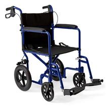 Cadeira de rodas de transporte Medline leve e dobrável de 12" Cadeira de rodas de transporte Medline leve e dobrável de 12"