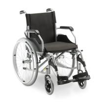 Cadeira de Rodas Dellamed D600 T44 em Alumínio Dobrável Leve, Reforçada e Confortável para Idosos e Reabilitação