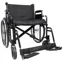 Cadeira De Rodas Dobrável 180Kg Obeso Modelo D500 - Dellamed