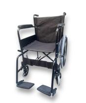 Cadeira De Rodas Dobrável 50Cm Idoso Adulto 100Kg Supermedy