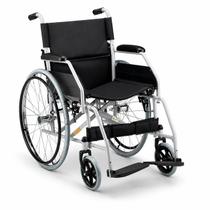 Cadeira de Rodas Dobravel Aço Carbono D100 ate 100kg Resistente Confortavel Dellamed