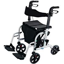 Cadeira de Rodas Dobrável Alumínio Encosto Nylon 120kg - Mobil Saude