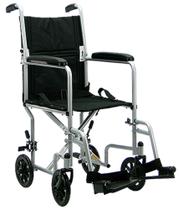 Cadeira de Rodas Dobrável em Aço Assento Largo Pneus Aro 8 Maciços Série Veneza