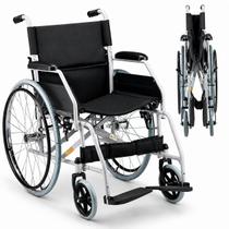 Cadeira de Rodas Dobravel em Aço Carbono D100 Dellamed ate 120kg Confortavel Resistente