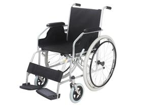 Cadeira De Rodas Dobrável Em Aço Encosto 44 Cm Suporta Até 100 Kg Pneu Maciço D100 Dellamed