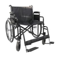 Cadeira de Rodas Dobrável em Aço para Obeso até 180 kg modelo D500 - Dellamed