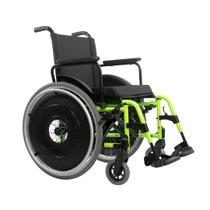 Cadeira de Rodas Dobravel MA3E 44cm Verde Fluor Ortomobil