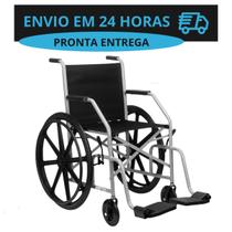 Cadeira de rodas dobrável pneu anti furo até 90kg