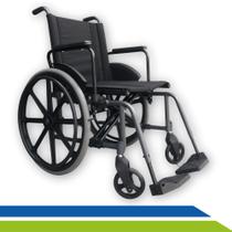 Cadeira de Rodas Dobrável Prática Resistente até 150kg Idoso Acamado MA3F Ortomobil