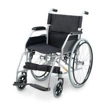 Cadeira De Rodas Dobrável Resistente Até 100kg D100 Dellamed Cor Preta