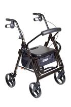 Cadeira de rodas e andador de transporte Walker Drive Medical 795BK Cadeira de rodas e andador de transporte Walker Drive Medical 795BK