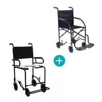 Cadeira de rodas economica pt com cadeira de banho escamoteavel pt cds
