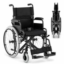 Cadeira De Rodas em Aço Dobrável Manual D400 até 120kg Resistente Confortável Dellamed