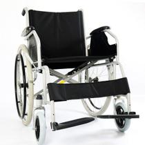 Cadeira De Rodas Em Aço Dobrável Suporta 100Kg D100 Dellamed