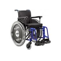 Cadeira de Rodas em Alumínio Agile Azul 44 120 KG Jaguaribe