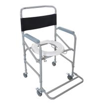 Cadeira de rodas higiênica de banho dobrável d40 plus - dellamed