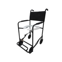 Cadeira de Rodas Higiênica para Banho 85kg Preto 201 Cds